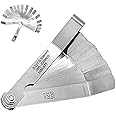 Feeler Gauge, 16 Blades Valve Feeler Gauges Feeler Gauges Measuring Tool Stainless Steel Feeler Gauge for Measuring the Gap Width, Thickness, Spark Plugs