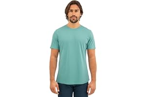 Sepiia Antiolor Antimanchas Antiarrugas Holgada Cuello Redondo Camiseta Manga Corta Básica para Hombre