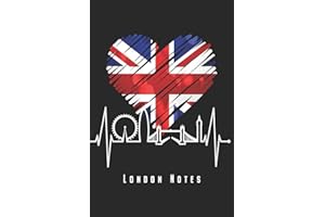 London Notes: London Notizbuch Mit Skyline Herzschlag Union Jack Planer Tagebuch Schreibheft - Geschenk Für Londoner & England Fans (15,2 x 22.9 cm, ... Geschenkidee Zum Geburtstag & Zu Weihnachten