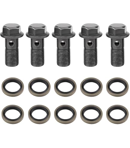 Raccord Frein Banjo 10mm M10 X 1.00 - Acier Inoxydable Chrome Pour Moto