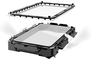 Chitu Systems Hoopat X4 Quick Release Resin Tank, Swap film in 1min for Easy Printing, For ELEGOO Saturn 4/Saturn 4 Ultra 3D Printers, Resin Vat with 3Pcs Pre-Hole PFA Release Film