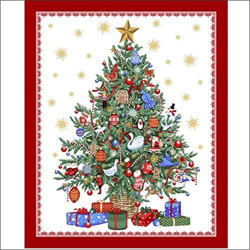 O Christmas Tree Christmas Panel 90cm Wide Cotton Fabric Windham