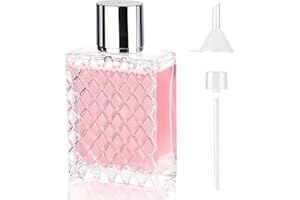 PEACEKING 100 ml Spruzzatore per Profumo, Boccette Profumi Vuoti con Pipette e Imbuto per Uomos e Donnas, Bottiglia di Profumo di Ananas ovale Ricaricabile per Profumi Viaggi Cosmetici (Tappo Argento)