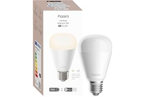 Aqara Thread/Zigbee Smart LED Light Bulb T2 E27, Tunable White (2700K-6500K), 75W Equivalent, Matter, Works with HomeKit, Alexa, Google & More