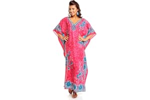 Looking Glam New Ladies Oversized Maxi Kimono Kaftan Tunic Kaftan Dress Free Size