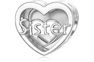 SEVENWELL Sterling Silver Family Rose Flower Charm for Mother, Sister, Daughter, Wife, Grandma