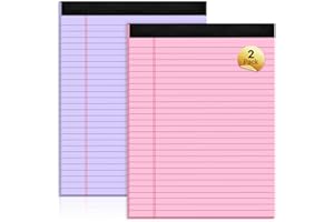 Roneky Legal Pads Notepad Note Pads 8.5 x 11 Lined Pads of 2 Pack