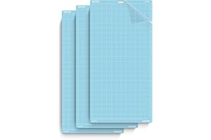 Nicapa LightGrip - Tappetino da taglio per Silhouette Cameo 4/3/2/1 (30,5 x 61 cm, 3 tappetini), adesivo leggero, adesivo, accessori di ricambio per Silhouette Cameo
