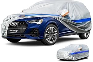 Telo Copriauto da Esterno, Holthly 10 Strati Telo Copri Auto Felpato 100% Impermeabile, Copertura Auto Adatta per Suv 4x4 Renault Duster Kadjar Austral, Peugeot 3008,Audi Q3, BMW X1 etc.YM+