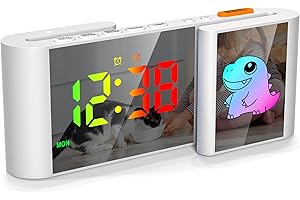 Lancoon Sveglia digitale RGB Display Auto Dimming Dual Allarme Settimanale Display Volume e Luminosità Regolabili Porte di Ricarica USB Orologio per Bambini per Camera da Letto Home Decor