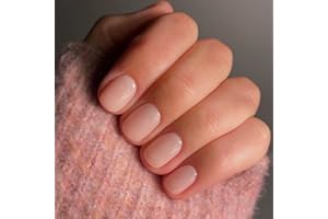 SXVME 48 Pcs Nude Pink Press on Nails Short Square Acrylic False Nails Short Coffin Natural Fake Nail Set Elegant Solid Color Full Cover Glossy Gel Stick on Nails for Women Daily Wear