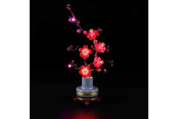 Briksmax Kit d'éclairage pour Lego Plum Blossom – Éclairage LED compatible avec les icônes Lego 10369
