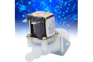 Jeanoko Spülmaschinen-Wasserventil 220 V Steuerventil Kunststoff-Magnetventil Magnetventil Kunststoffanschluss für Kühlschränke für Geschirrspüler