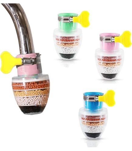 ASTER Drei-Wege-Wasserhahn Chrom/Schwarz Mit C-Auslauf – Küchenarmatur Für Wasserfilter & Osmoseanlagen, Schwenkbar, Einfach Zu Montieren