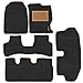 Leganza Custom-built Renault Lodgy 7 Seater Z Shaped Car Floor Mats with Luggage Mat (Black) RS.2580.00
