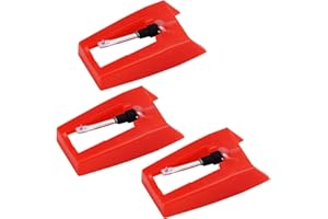 Aiguilles pour tourne-disque, aiguilles de remplacement diamantées pour platine vinyle Topcloud pour tourne-disque vinyle, LP, phonographe (paquet de 3)