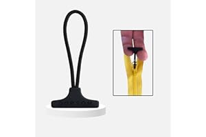 ‎DOBSOM T-Zippuller – 10er Pack – Reißverschluss-Hilfe für Kleidung und Taschen – Ideal bei Arthritis, Rheuma und eingeschränkter Handfunktion (Schwarz)