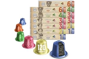 La Natura Lifestyle WELLNESS & VITAL zestaw próbny, 120 kapsułek do herbaty, kompatybilny z ekspresami na kapsułki Nespresso®³, w 100% nadaje się do recyklingu, herbata ziołowa, herbata miętowa,