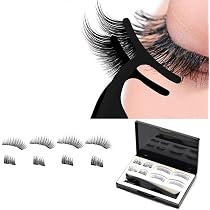 Faux Cils Magnétiques 3D Réutilisables Sans Colle - Effet Naturel, Lot De 1 Paire