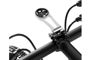 BIBERAXLE Adjustable 32mm Bike Stem Computer Mount for Garmin Edge Explore, Aluminum Alloy Bike GPS Out Front Mounts, Flashlight and Action Camera Install, Compatible with Bryton, Wahoo, and CATEYE Grey