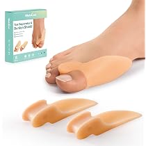 Welnove Correttore Alluce Valgo - 10 Pezzi Separatori Per Dita In Gel Con Doppio Anello, Per Alluci E Dita Sovrapposte