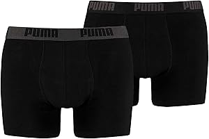PUMA Basic Boxers Bokserki Mężczyźni , Czarny , M