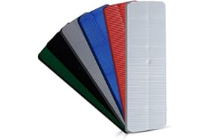 Glazing Supplies Direct | 24mm x 100mm Flat Plastic Glazing Packers - Precision Window and Door Spacers, 1-6mm Thick Mixed Bag (Pack of 300 Units), Made in UK from Recyclable Materials