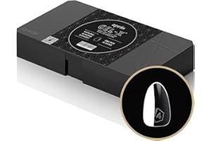 APRÉS Apres Gel-X® Almond Box of Nail Tips | 280 Gel-X Tips, Soft Tips, 14 Sizes 00-9 | Half-sizes Included (Natural Almond Extra Short, 280 Count (Pack of 1))