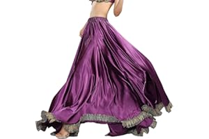 ROYAL SMEELA Gonna Flamenco per Donna Gypsy 12 Yards Gonna Lunga Intera Danza del Ventre Gonne da Ballo a 360 Grad Gonna Maxi con Orlo Grande vestitos da Ballo Danza del Ventre Costume