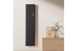EMKE Chauffage Électrique Mural, Radiateur Électrique 1000 Watt, Chauffage d'Appoint, Fonction APP WiFi, Chauffage Économe en Énergie, Anthracite, Affichage LCD