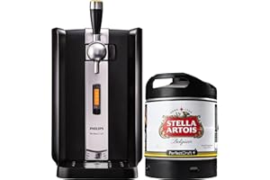 PerfectDraft – Pack Tireuse À Bière + 1 Fût Stella Artois 6L – Machine Pression À Domicile – 30 Jours Fraîcheur – Écran LED Température – Idée Cadeau Amateur Bière