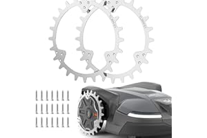 TRUSTLIONTEK Traktionsvorrichtung für Robotermäher Radzahn Spikes. Kompatibel mit Husqvarna Mährobotern，Radgröße 252 mm.