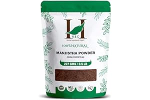 H&C HERBAL INGREDIENTS EXPERT H&C Natürliches Manjistha-Pulver, 227 g, für klare Haut, Blutreiniger