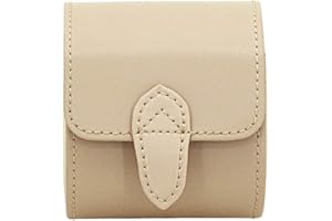 FrIEDrICH/23 Friedrich23 Uhrenetui - Uhrenrolle Cordoba aus Echtleder in beige – Platz für 1 Uhr – Druckknopf und Uhrenkissen