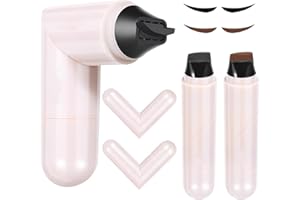 YCAAEO 2 Piezas Sello de Delineador de Ojos, Eye Liner Stamp, Eyeliner Stamp de Ojos de Doble Cabeza, Impermeabilización de Larga Duración, Fácil de Retirar (Negro + marrón)