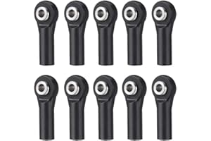 AXspeed 10pcs Plastic Link Rod End M3 Ball Head Joint Linkage for Axial SCX10 1/10 RC Crawler Car (B)