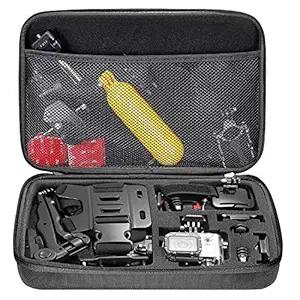 Plus Carrying Case Protective Camera Storage for GoPro Hero 5, Hero 6 Hero 7 2018 Black (Large Size)