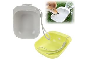 EDDRFY 2PCS Portable Dog Water Bottle Dispenser, Outdoor Pet Drinking Cup Compatible with Standard Bottles, Lightweight and Leak-Free Puppy/cat Water Feeder for Walking and Travel