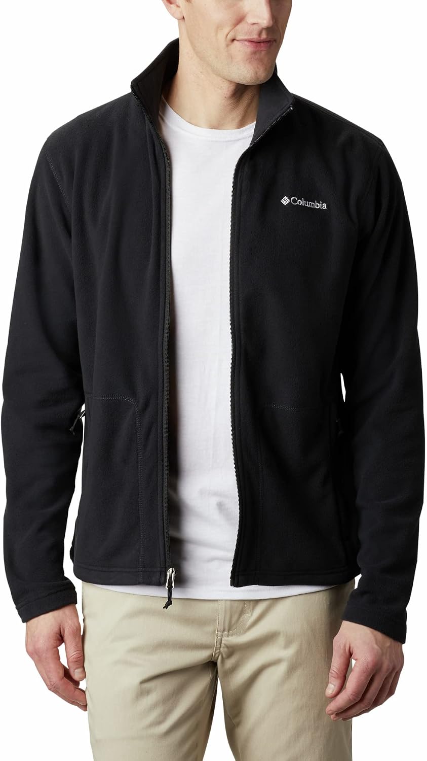 Columbia Fast Trek Light Full Zip Fleece, Forro polar con cremallera completa Hombre, Black 010, M