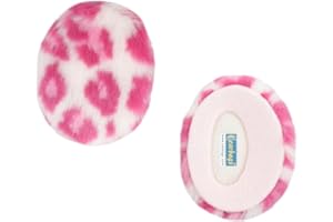 EAR BAG Earbags Ohrenwärmer Fashion, Kunstfell Spotted Weiß Pink, M