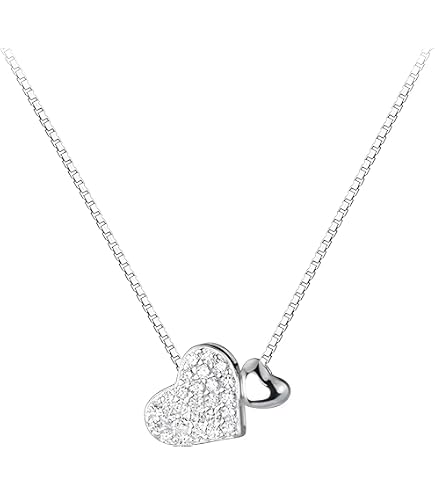 Ciondolo Argento Collana Con Ciondolo A Cuore E Lettera Iniziale - In Oro Rosa, Perfetta Come Regalo D'amore Ciondolo Charm In Lega