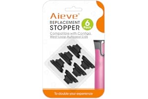 AIEVE 6 sztuk gumowych zatyczek uszczelniających kompatybilnych z kubkami termicznymi Contigo West Loop Autoseal 470 ml, część zamienna do kubka termicznego