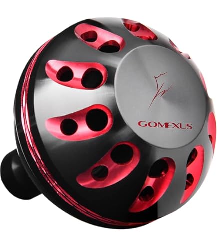 Bouton De Moulinet Gomexus AS30BKSR – Alu Noir/argent 30mm – Pour Shimano A Et Daiwa S
