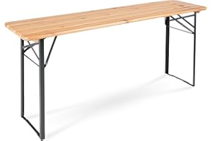 Stagecaptain BBT-180 Mesa Plegable 177 cm Color Madera Natural