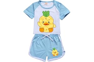 WLIN Georgie Summer Moriah Elizabeth Toddler T Shirt Shorts Casual Sports Suit Kids Clothes Baby Boys Girls Tops Set for Kids