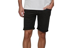 JACK & JONES Jeans Shorts Herren Stretch Kurz Regular Fit JJIRICK Kurze Hosen Bermuda Shorts Sommer Denim Einfarbig Schwarz Blau S M L XL XXL