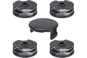 COEWUR 4 Pezzi Bobina a Filo per Tagliabordi Rocchetto Filo Tagliabordi Ø1,6mm Bobina Ricambio Decespugliatore per Parkside PRTA 20-Li A1/B1/B2/C3 PRT 300 A1 PRT 550 A1/A3 (con 1 Tappi)