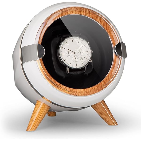 Klarstein CA3PM watchwinder - horlogekast, horlogedoos, watchwinder, carbon look, voor 6 x automatisch horloge, 4 bewegingsmodi, kijkvenster, net- en
