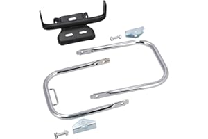 EAO Gepäckträger mit Schutzblechhalter, kurzer Stützbügel, Chrom - für Simson S50, S51, S70