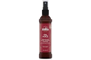 ‎EARTHLY BODY MKS Eco Oil, Original - 2 fl oz - Haarstyling-Elixier - Marokkanisches Arganöl, Hanfsamenöl - Befeuchtet und pflegt das Haar, kontrolliert Kräuselungen, erhöht die Glätte - Vegan & tierversuchsfrei